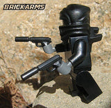 Brickarms Spy Pistol for Minifigures -NEW- Pack OF 2 Black