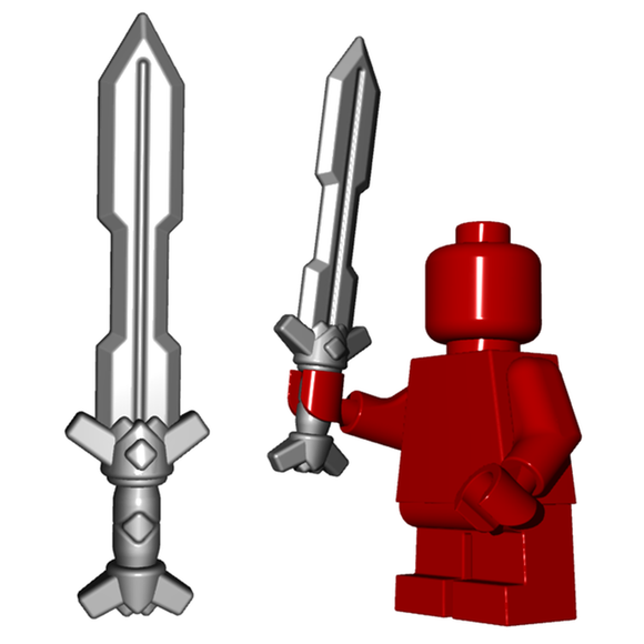Brickwarriors DWARF SWORD for Minifigures -Pick color- Castle LOTR