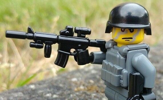 BrickArms M4 TACTICAL GUN for Custom Minifigures -Soldier Military Special Ops