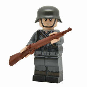 Battle Brick German Kar98 WW2 Soldier Custom Minifigure