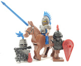 Custom Jousting Helmet and Plume for Castle Minifigures -Pick your Color! NEW