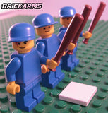 BrickArms BASEBALL BAT for Minifigures -Reddish Brown- Minifig Accessory