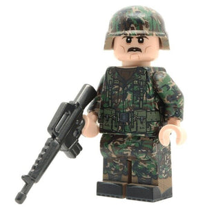 US Army Woodland Camo Soldier Minifigure  NEW United Bricks