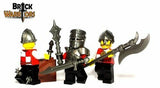 Custom FLANGED MACE for Minifigures -Pick your Color! Castle LOTR -NEW