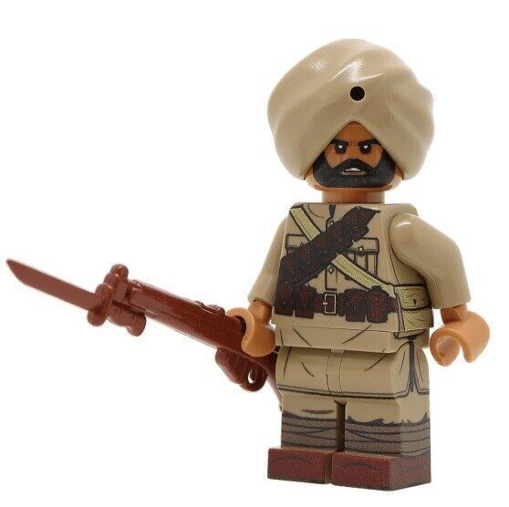 WW1 INDIAN ARMY Soldier Minifigure - United Bricks