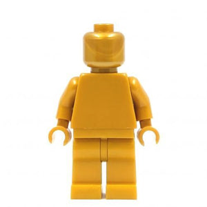 Lego PEARL GOLD Monochrome Minifigure - Plain Color- Statue NEW