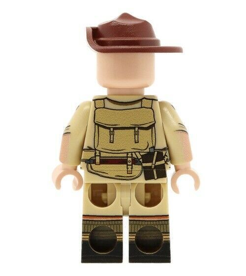 WW2 AUSTRALIAN SOLDIER Minifigure Full Body Printing NEW United Bricks ...