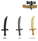 Custom Breaker Sword Weapon for Minifigures Pirates Castle -Pick your Color! NEW