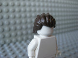 Custom Dark Brown HERO HAIR Swept Back for Minifigures -Brickforge-