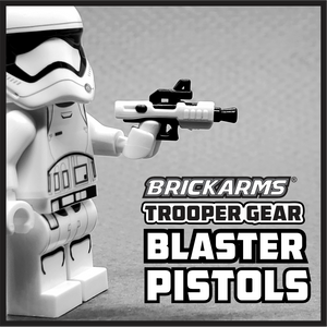 BrickArms Trooper Gear BLASTER PISTOLS for Minifigs -SE-44C- NEW 2 pcs