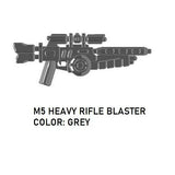 M5 Heavy Rifle Blaster Weapon for Minifigures -Pick Color!- Star Wars  NEW