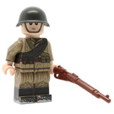 WW2 Soviet Soldier in Telogreika (mosin)  Minifigure Printed  NEW United Bricks