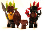 Custom HIDE SHIELD for Minifigures -Pick your Color! Tribal Native Warrior