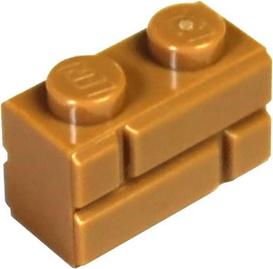 Lego 1x2 Masonry Brick Bulk Lot of 50 pcs -Medium Nougat- 98283- Brand New