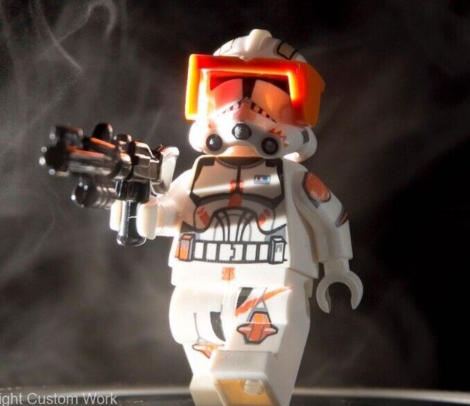 Arealight Commander Cody Custom Printed Minifigure-Helmet, Visor
