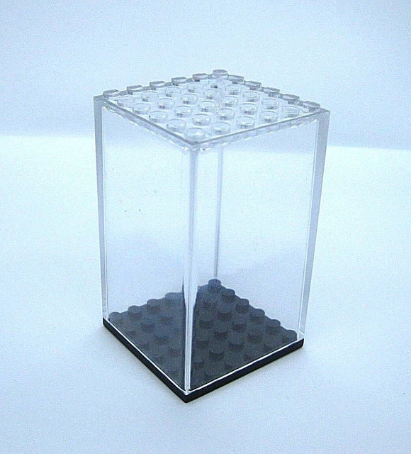 Display Case for Minifigures -6x6 stud size- NEW! Clear, Dust Free!