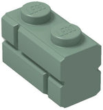 Lego MASONRY BRICK Bulk Lot of 50 pcs -1x2 Sand Green- Part 98283- Brand New