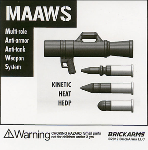 BrickArms MAAWS Gunmetal Edition for Minifigures  -NEW-