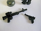 BrickArms German PARATROOPER PACK for WW2 Custom Minifigures -FG-42 Luger Helmet