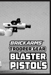 BrickArms Trooper Gear BLASTER PIstols 2 pcs for Minifigs -SE-44C   NEW
