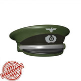 Custom OFFICER HAT for Minifigures -Police Military WWII -Pick Color