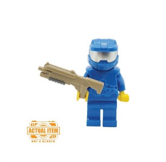 Custom Space Marine Spartan Accessory Pack for Minifigures -Blue
