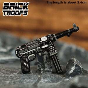 Custom MP40 Weapon for Minifigures WWII -NEW- Brick Troops Leyile