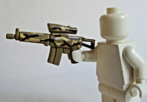 Custom TACTICAL RIFLE Desert Camo for  Minifigures