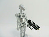 Clone Army Customs BATTLE DROID Figure Custom + Genuine Parts! NEW- Silver