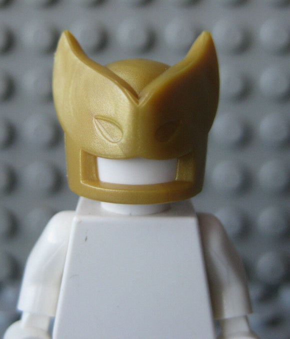 Custom GOLD Savage/Superhero MASK for Minifigures - by Brickforge-