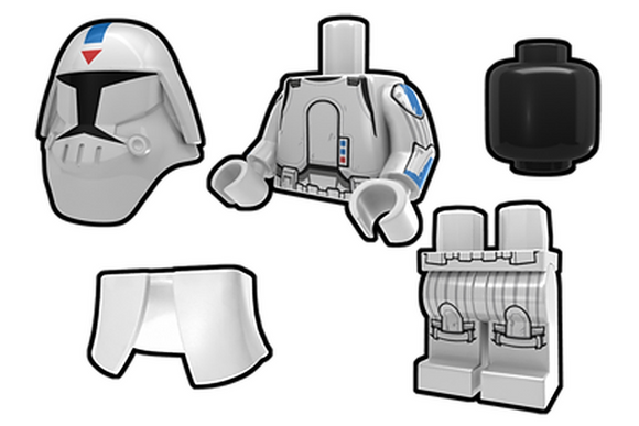 Arealight Snow Assault Trooper Custom Printed Minifigure
