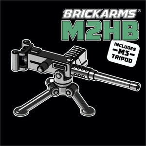 BRICKARMS M2HB Heavy Machine Gun for Custom Minifigures NEW Soldier Military