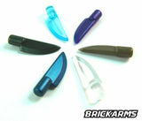 BrickArms GLAIVE Knife Weapon 2 PC LOT for Minifigures -Pick Color- NEW