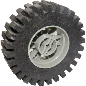 Lego 24x43 Technic Wheel/Tire Assembly -3739c01- Vintage, Light Gray