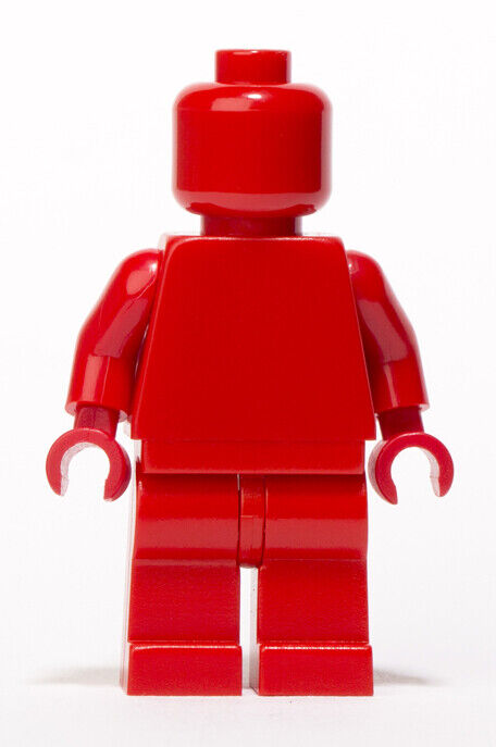 Lego MONOCHROME RED Minifigure - Plain Red Color- Statue NEW