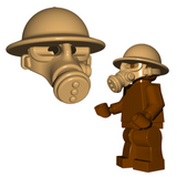 Brickwarriors British GAS MASK for Minifigures -Pick your Color! WWII