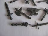 Custom Blacksmith FORGE KIT For Minifigures Castle LOTR -Anvil + Weapons!