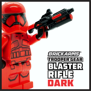 BrickArms Trooper Gear DARK BLASTER RIFLE for Minifigs - NEW