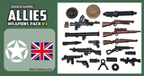 Brickarms ALLIES V3 Pack -Compatible with Minifigures -NEW