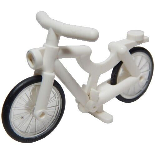 Lego BICYCLE for Minifigures to Ride - White-