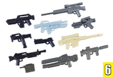 BRICKARMS Value Pack #6 Weapon Pack w/ GLOW M16-DBR for  Minifigures NEW