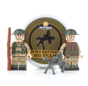 WW2 British Machine Gun Team Collectible Tin NEW United Bricks