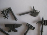 Custom Blacksmith FORGE KIT For Minifigures Castle LOTR -Anvil + Weapons!