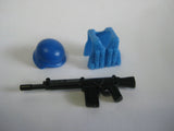 BrickArms NATO / United Nations Soldier Pack -Battle Rifle, Vest, Combat Helmet-