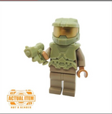 Custom Space Marine Spartan Accessory Pack for Minifigures -olive green