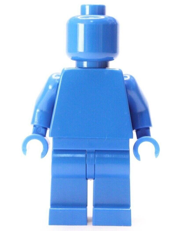 Lego MONOCHROME Solid BLUE Minifigure - Plain Blue Color- Statue NEW