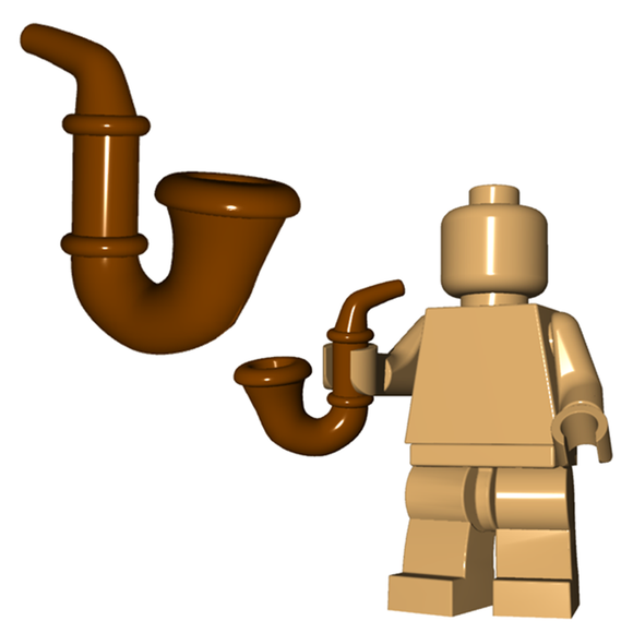Custom Gentleman's Pipe Accessory for Minifigures -Pick Color- Wizard Steampunk