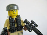 BrickArms German PARATROOPER PACK for WW2 Custom Minifigures -FG-42 Luger Helmet