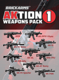 BrickArms AKtion Pack 1 for Custom Minifigures -NEW - 10 different pieces!