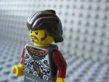 Custom Dark Brown HERO HAIR Swept Back for Minifigures -Brickforge-